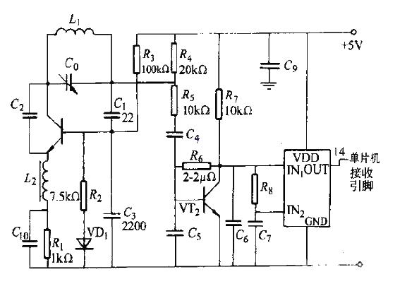 Wireless remote control intelligent lighting system circuit diagram