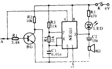 Acousto-optic digital level detector circuit diagram