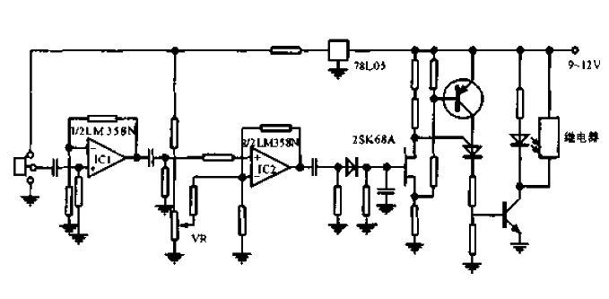 Human body<strong>detection circuit</strong> within mechanical action range.gif