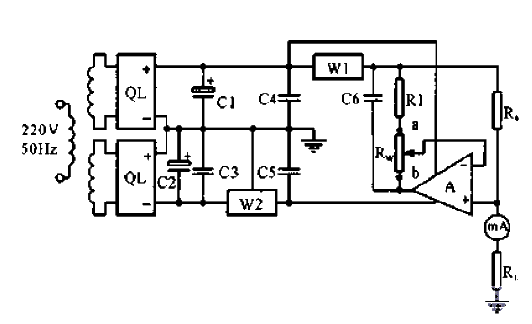 <strong>Eddy current sensor</strong><strong>Application circuit</strong> in steel plate width measurement.gif