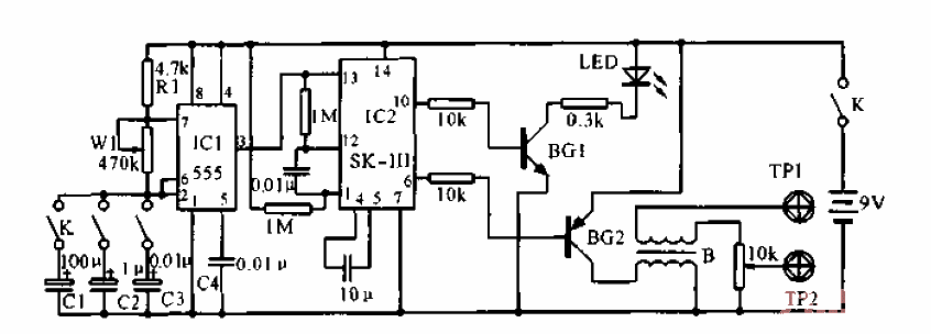 Simple electroacupuncture anesthesia instrument