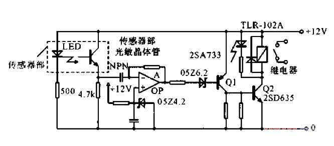 Optocoupler detection loom disconnection signal processing circuit