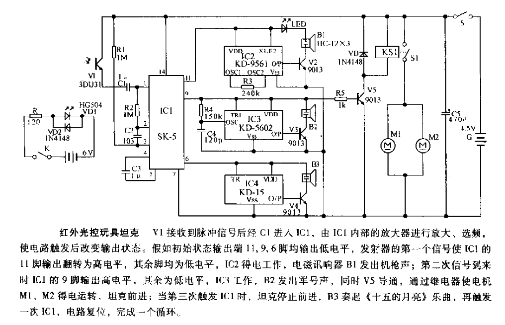 Infrared<strong>Light Control</strong>Toy Tank<strong>Circuit</strong>.gif