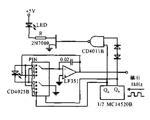 Practical circuit for flow continuous analysis based on luminescence fiber optic biosensor