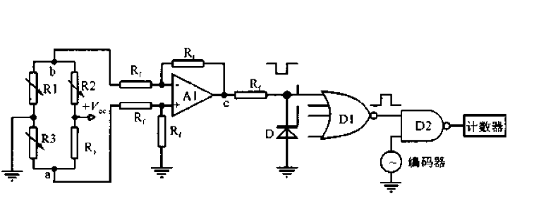 Multi-light sensor Brinell hardness detection circuit