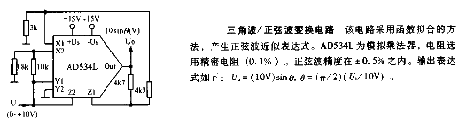 <strong>Triangular wave</strong>-<strong>Sine wave</strong> Transformation<strong>Circuit diagram</strong>.gif