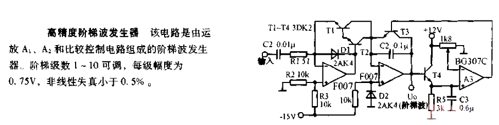 <strong>High Precision</strong> Staircase Wave Generator<strong>Circuit Diagram</strong>.gif