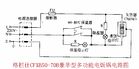 Rice cooker circuit drawing 11_Ganz