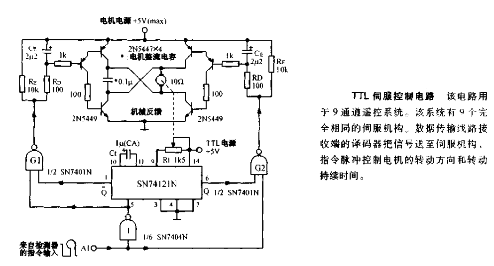 TTL server control circuit diagram