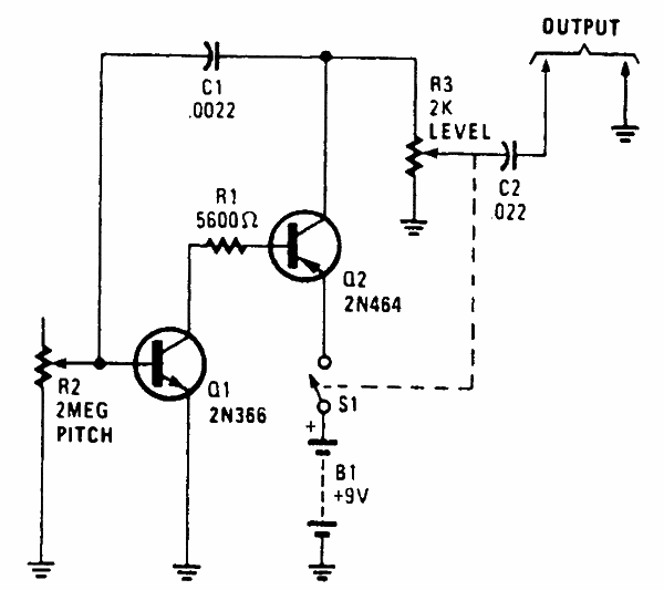 Simple signal generator for signal tracing