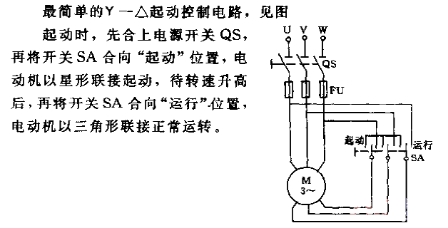 <strong><strong>Electromechanical control</strong></strong>Y-Δ decompression starting principle<strong><strong>Circuit</strong></strong>.gif