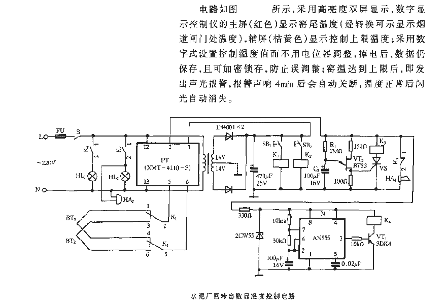 Cement plant rotary kiln digital display<strong><strong>Temperature control circuit</strong></strong>.gif