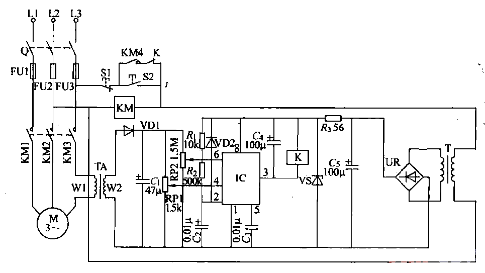 10.<strong>Three-phase motor</strong><strong>Protection circuit</strong>.gif