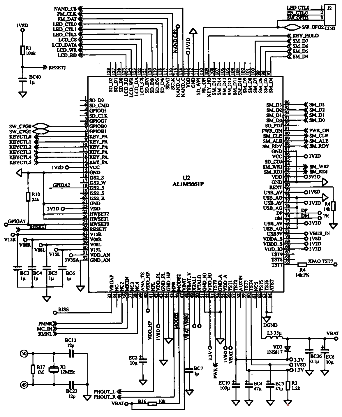 12. Newman F99 <strong>MP3</strong> machine’s <strong>CPU</strong> and <strong>decoder</strong><strong>circuit structure</strong>.gif