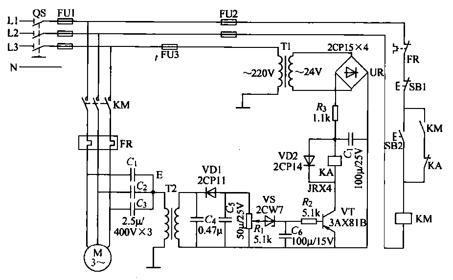 19.<strong>Capacitive</strong><strong>Motor</strong>Phase failure<strong>Protection circuit</strong>.gif