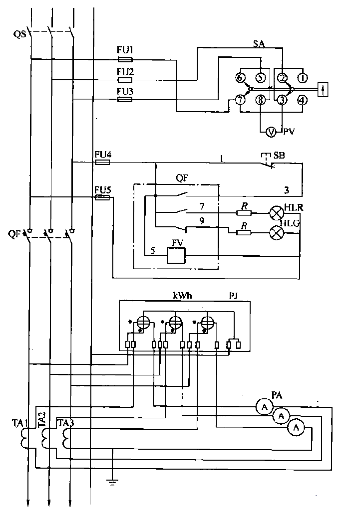 5. A factory’s secondary <strong>low-voltage power distribution</strong> telescreen <strong>wiring</strong><strong> schematic diagram</strong>.gif