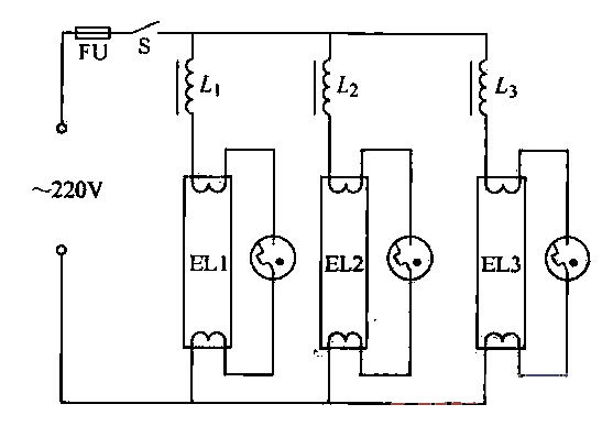 9.Three-tube<strong>Fluorescent Lamp</strong><strong>Circuit</strong>.gif