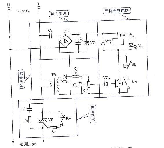 The most practical basic diagram circuit 12 - thyristor overcurrent protection circuit