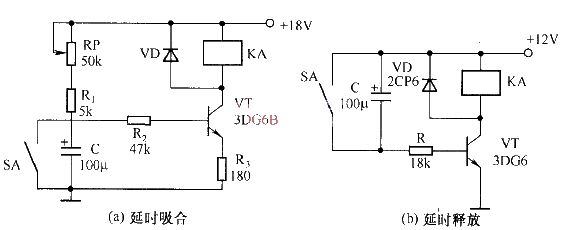 The most practical basic diagram circuit 22 - transistor time relay circuit