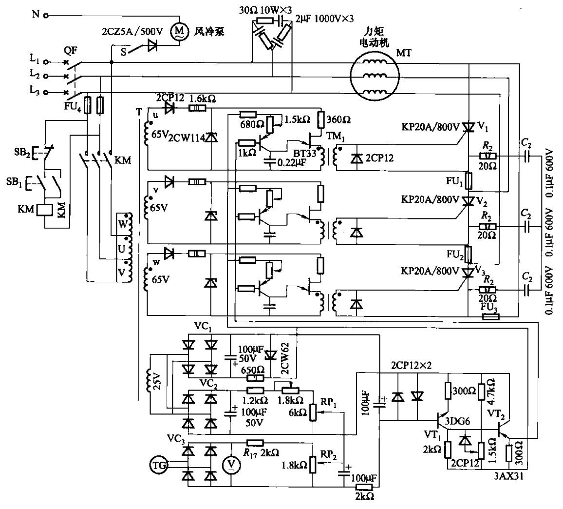 181.<strong>Torque motor</strong><strong>Thyristor</strong><strong>AC speed regulation</strong>Circuit 2.gif