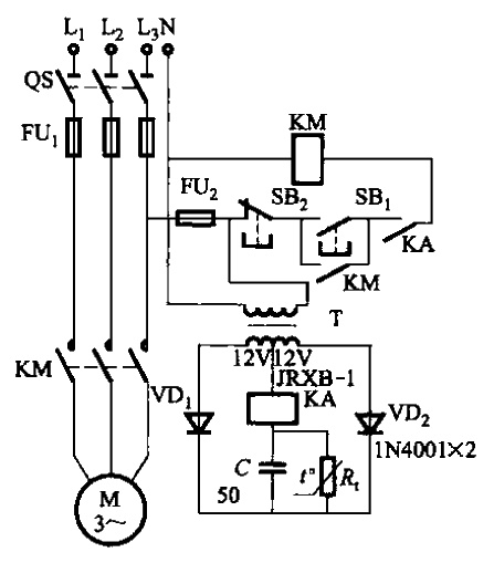 3.<strong>PTC</strong><strong>Three-phase asynchronous motor</strong><strong>Protection circuit</strong>Part 2.gif