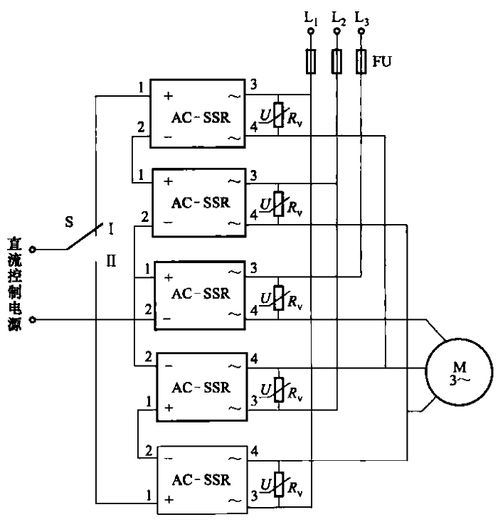 30.<strong>Solid-state relay</strong> forward and reverse <strong>starting circuit</strong>.gif