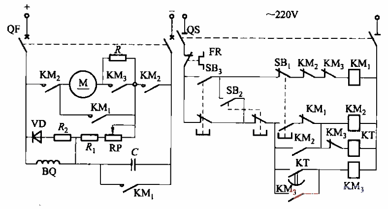 The armature series resistor starts a circuit that changes the excitation current speed regulation.