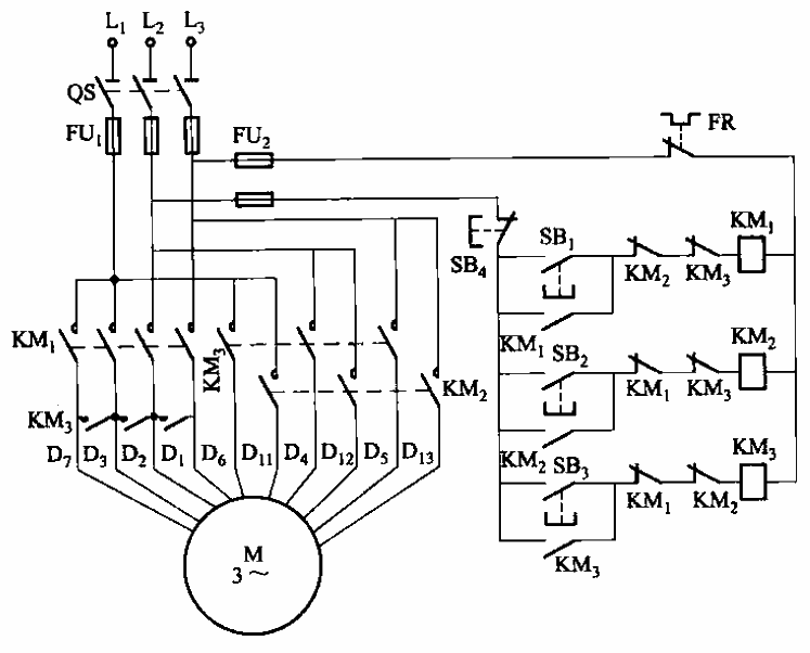 117.2△-Y-△ connection three-speed<strong>motor</strong>contactor<strong>control circuit</strong>.gif