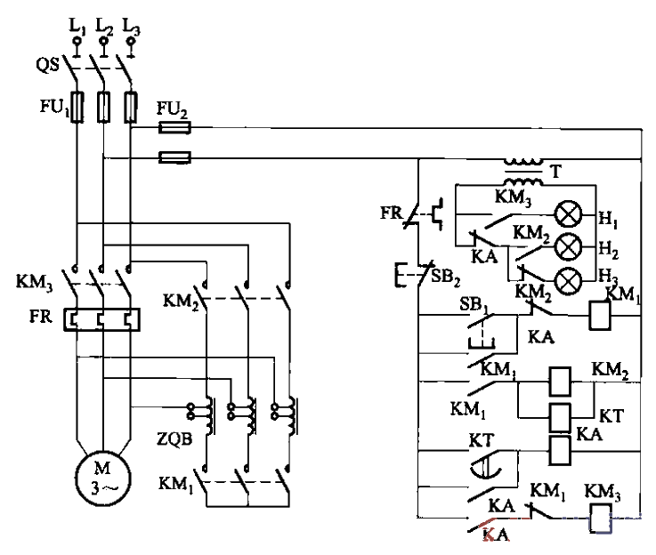 51.XJ01-28 to 75 type auto-coupling step-down<strong>starter</strong><strong>circuit</strong>.gif