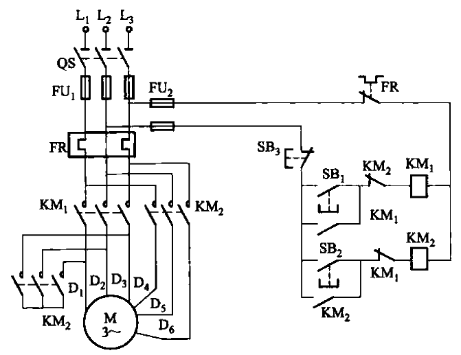 97.2Y-△ connection two-speed<strong>motor</strong>contactor<strong>control<strong>circuit</strong></strong>Part 2.gif