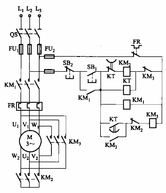 44. Y-△ step-down <strong>starting circuit</strong> with anti-arc short circuit<strong>protection function</strong> Part 3.gif