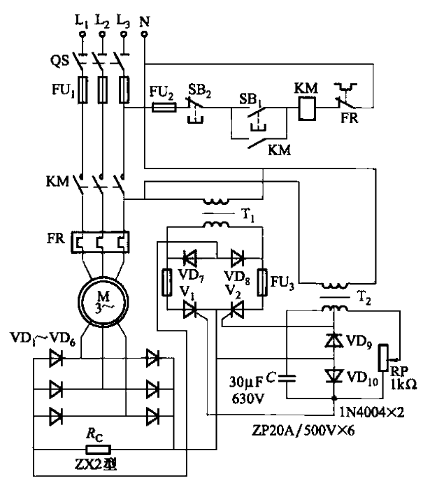 Stepless speed regulation circuit using auxiliary power supply