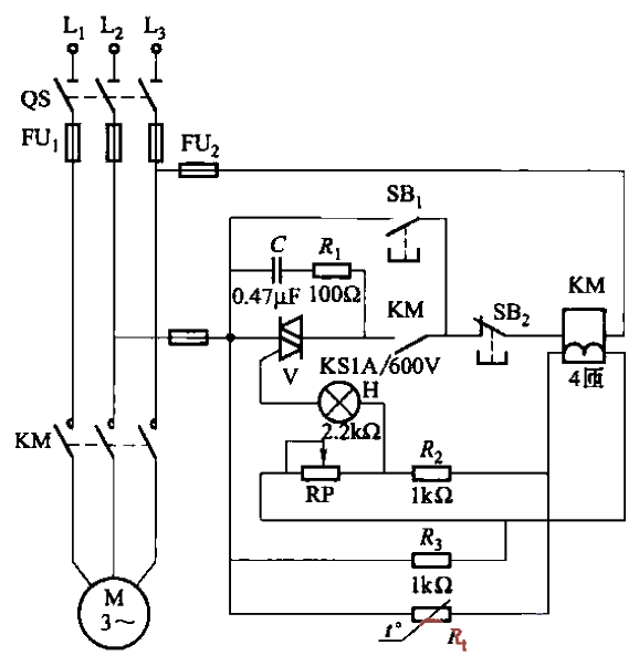 6.<strong>PTC</strong><strong>Three-phase asynchronous motor</strong><strong>Protection circuit</strong>Part 5.gif