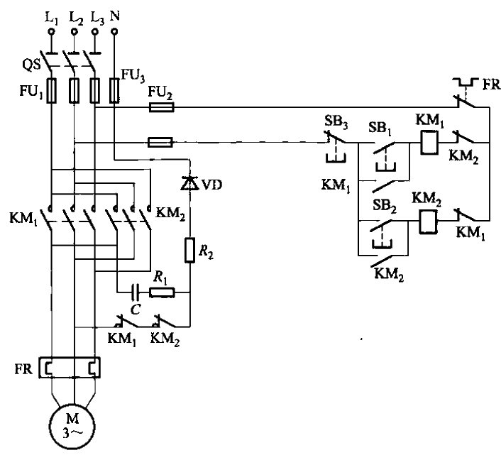 146. Forward and reverse operation<strong>Energy consumption braking</strong>Circuit 3.gif