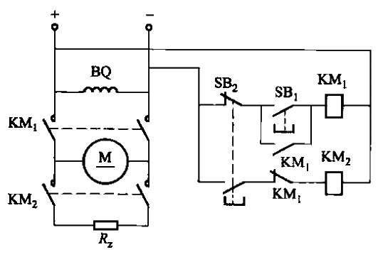 195. Direct start<strong>DC motor</strong><strong>Energy braking</strong> circuit.gif