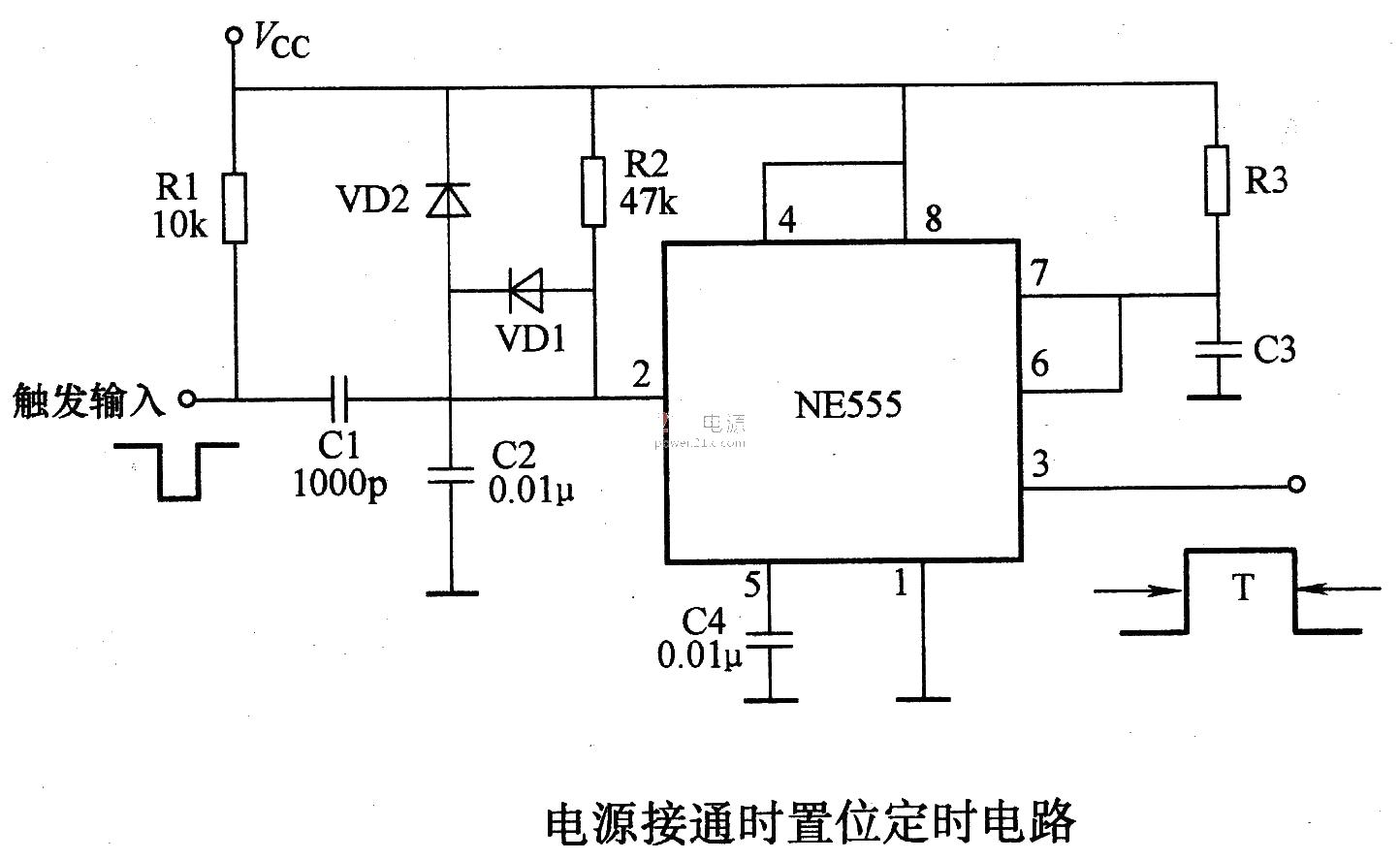 <strong><strong>Power supply</strong></strong> is set when it is turned on<strong><strong>Timing circuit</strong></strong>