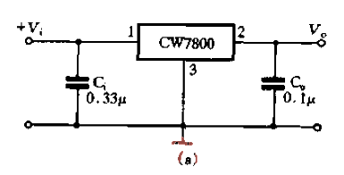 Typical applications of three-terminal integrated voltage regulators (a)