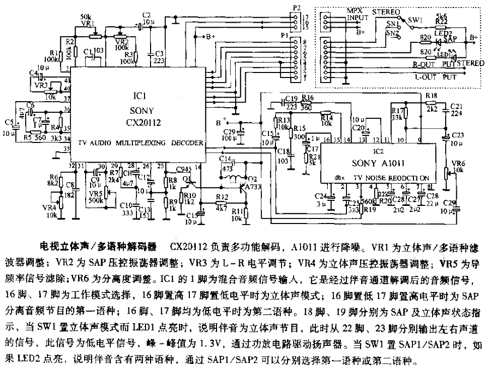 TV Stereo-Multi-Language Decoder