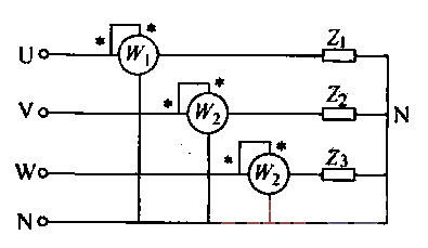 2.<strong>Three-phase four-wire system</strong>Load star connection<strong>Circuit</strong>.gif