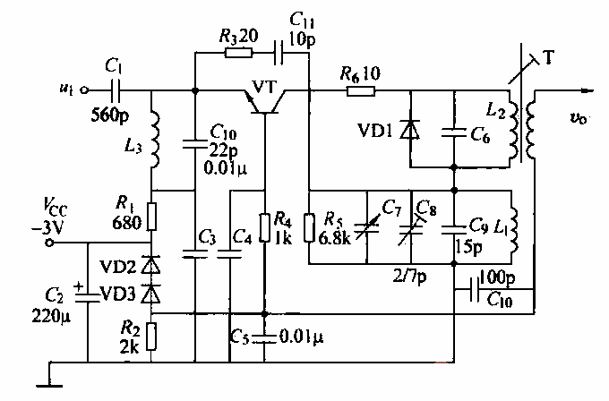 52.<strong>FM radio</strong><strong>Frequency conversion circuit</strong>Commonly used<strong>Transistor</strong>Common base<strong>Mixing circuit</strong>.gif