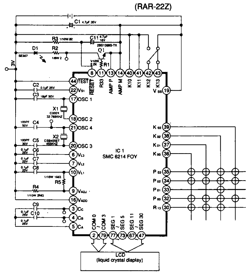 3.<strong>Hitachi</strong>RAS-5102 inverter air conditioner’s<strong>remote control</strong>transmission<strong>circuit diagram</strong>.gif