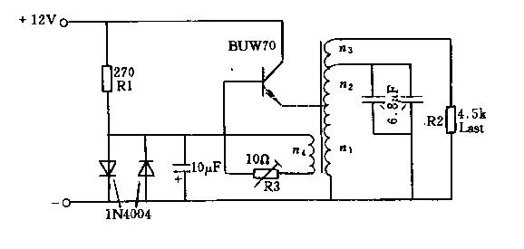 DC 12v converter working principle circuit diagram