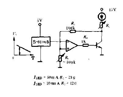 Using S-8100B's<strong><strong>LED</strong></strong>luminous output<strong><strong>temperature compensation circuit</strong></strong>Fig.gif