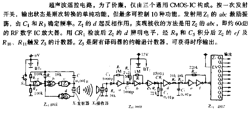 <strong><strong>Ultrasonic remote control circuit</strong></strong>Picture.gif