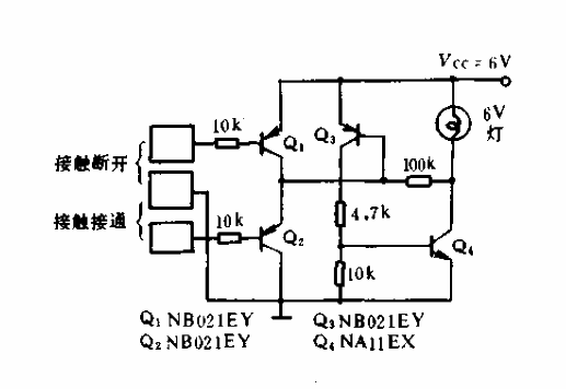 Touch electronic switch circuit diagram