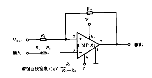 <strong><strong>Level Detector</strong></strong> with hysteresis<strong><strong>Circuit Diagram</strong></strong>.gif