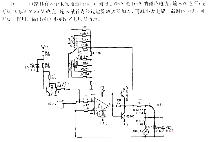 Current<strong><strong>Measurement Circuit</strong></strong>.gif with a range of 100mA to 1mA