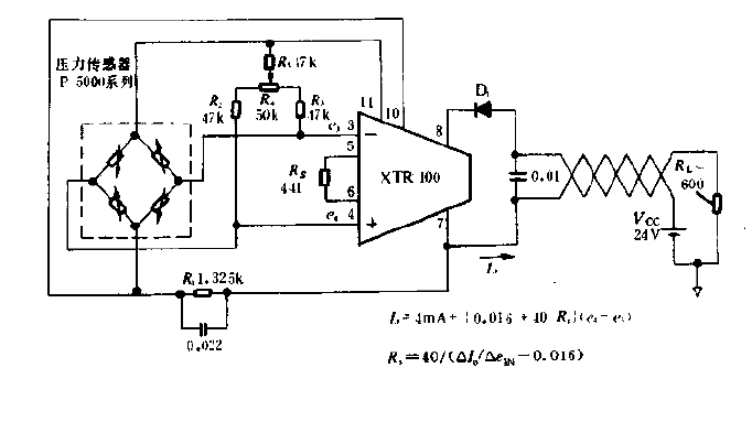 <strong><strong>Circuit diagram</strong></strong> for transmitting<strong><strong>sensor</strong></strong><strong><strong>signal</strong></strong>