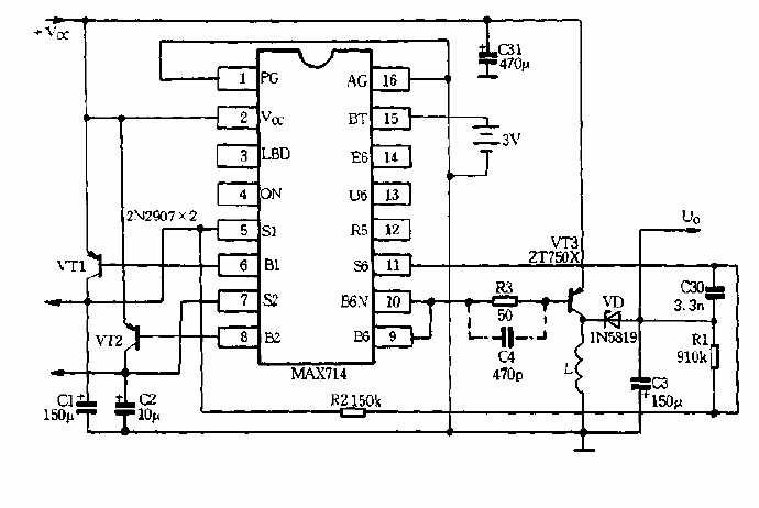 MAX714<strong><strong>Application Circuit Diagram</strong></strong>.gif