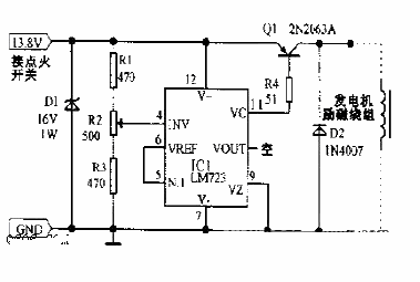 <strong>LM723</strong><strong><strong>Automotive</strong></strong><strong><strong>Voltage Regulator</strong></strong><strong><strong>Circuit Diagram< /strong></strong>.gif